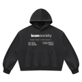 Icon Society Unisex Vintage Wash Boxy Fleece Hoodie