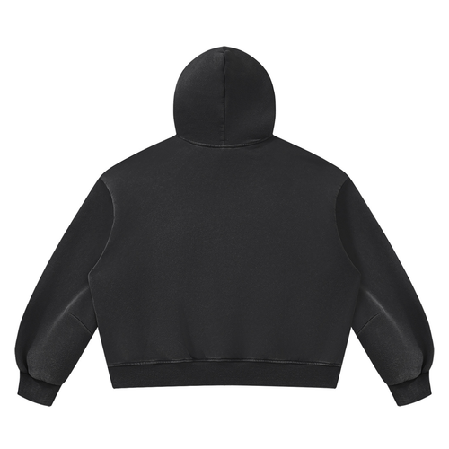 Icon Society Unisex Vintage Wash Boxy Fleece Hoodie