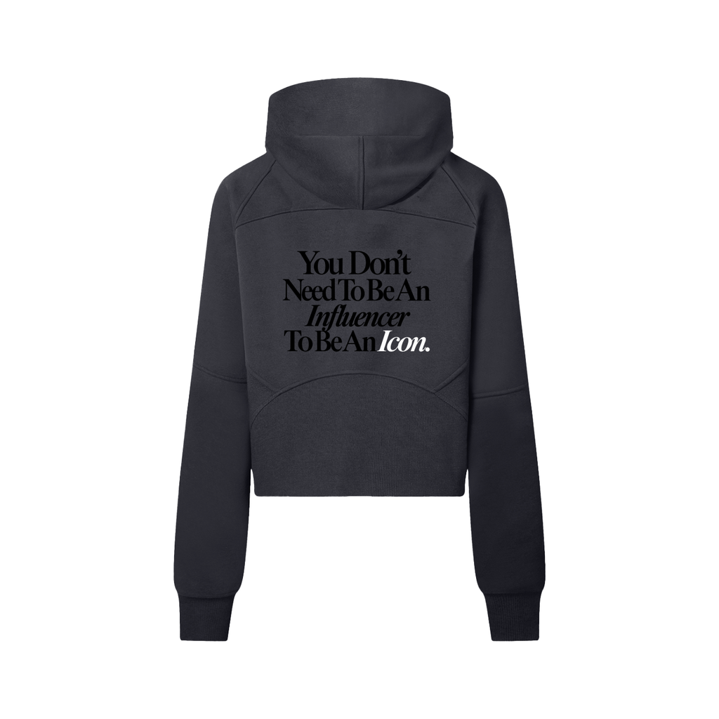Cropped Half-Zip Hoodie