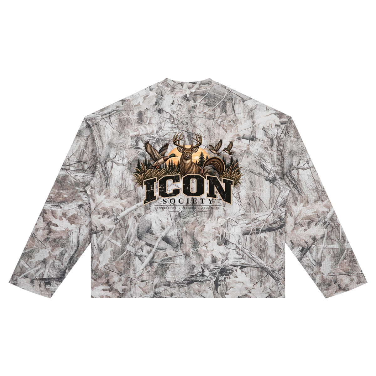 Unisex Tree Camo Waffle T-Shirt