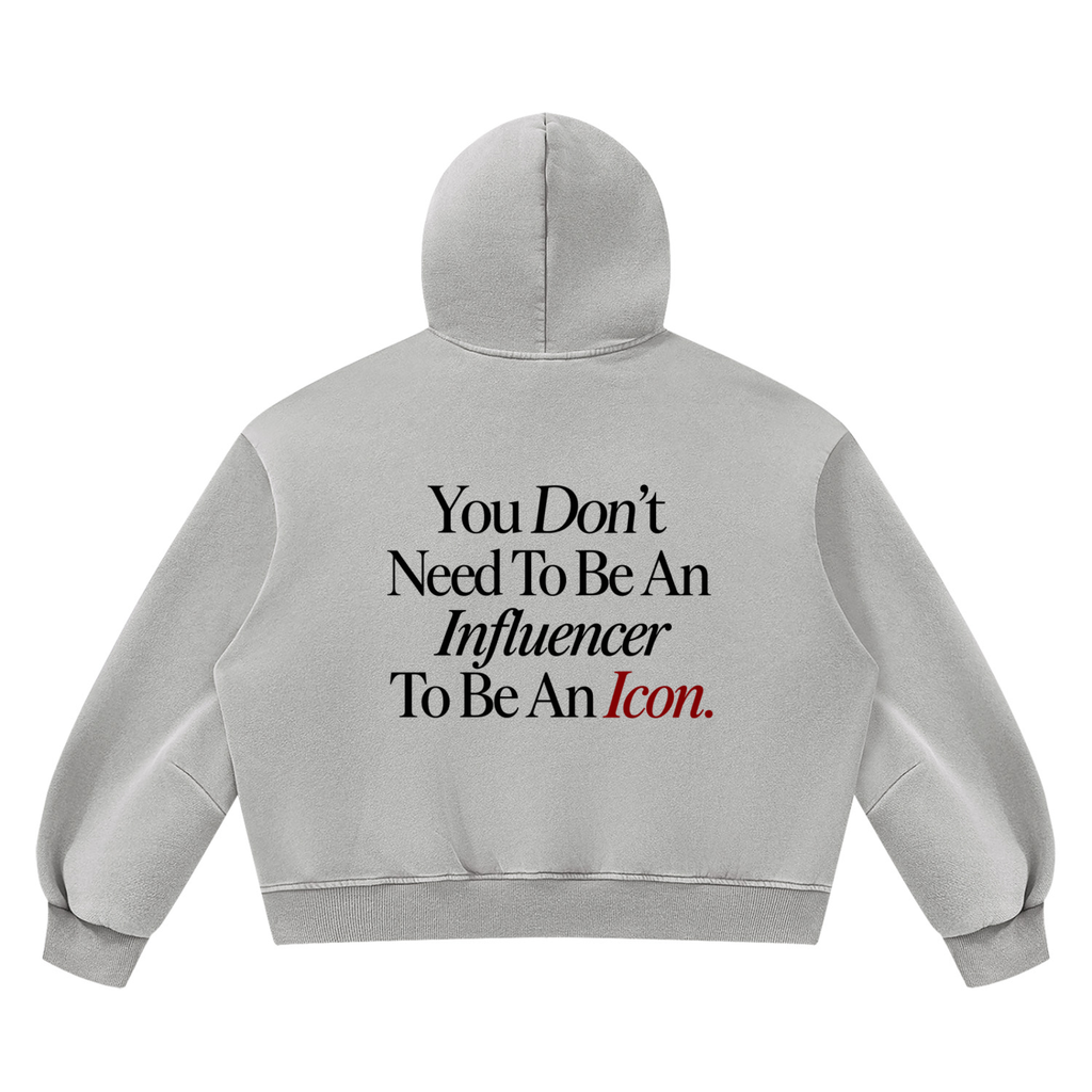 Unisex Vintage Wash Boxy Fleece Hoodie